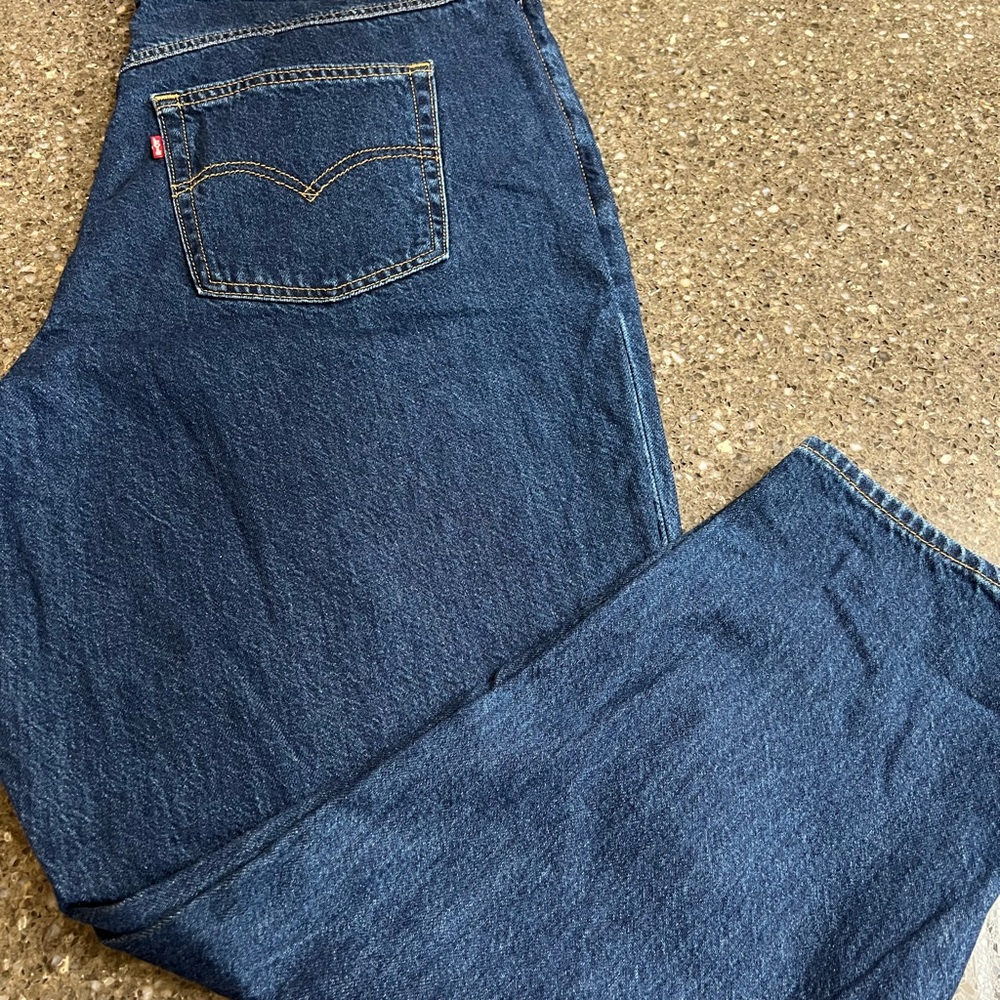 Levi's Women's Straight Leg Jeans - Dark Blue Denim